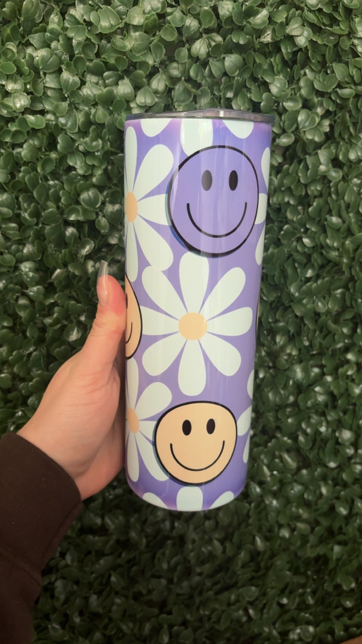 Purple Spring tumbler