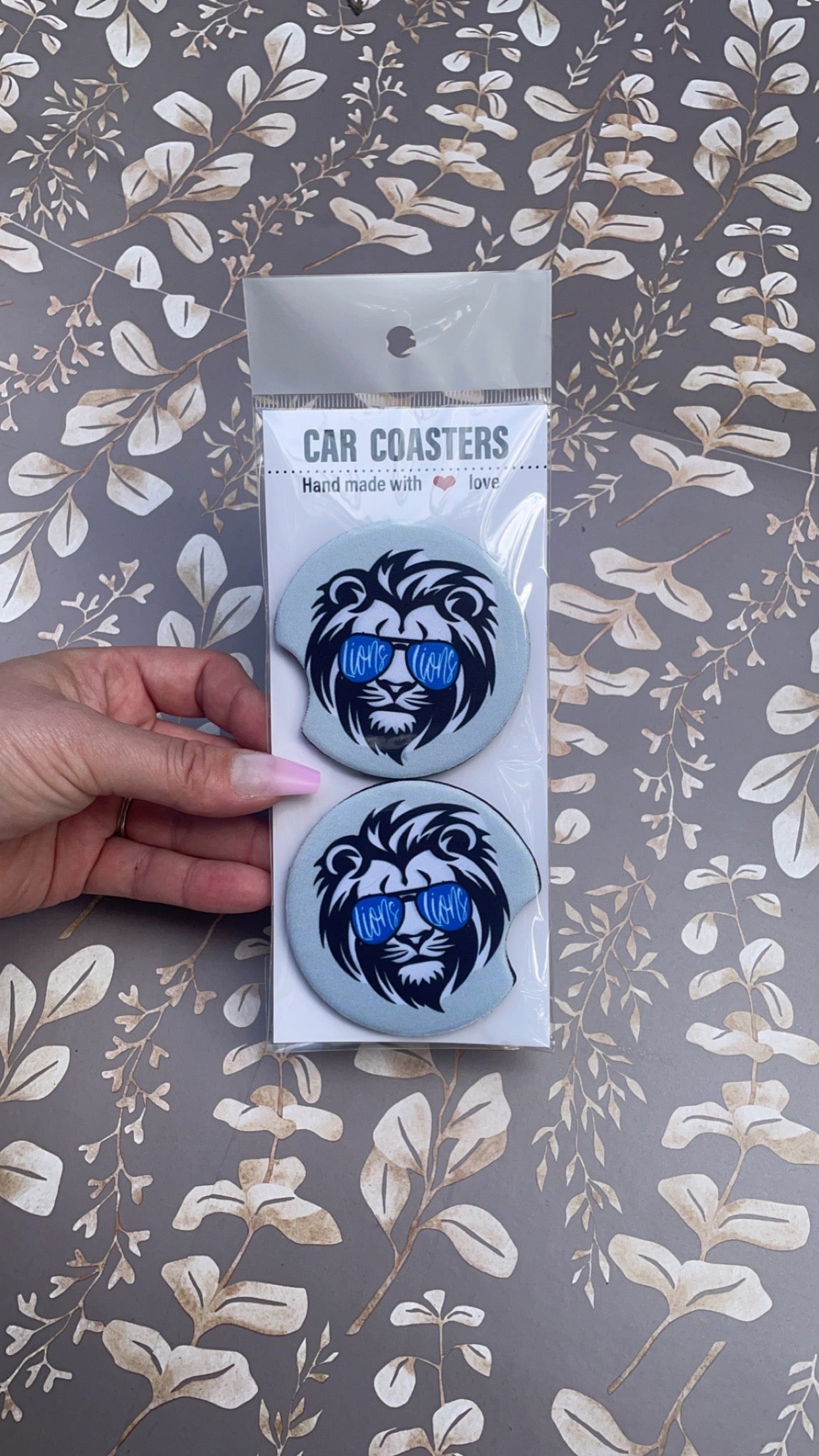 Lions Car Coasters