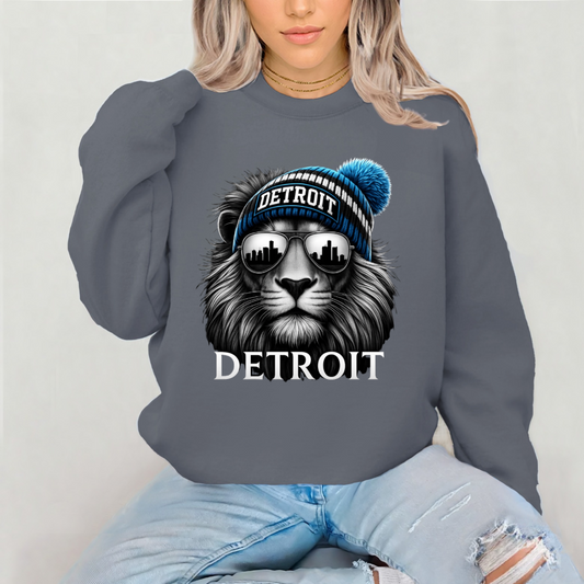 lion with beanie