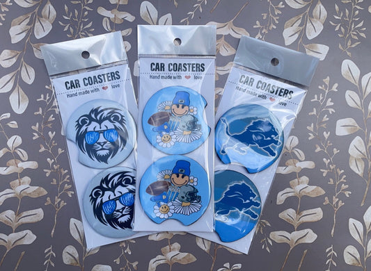 Lions Car Coasters