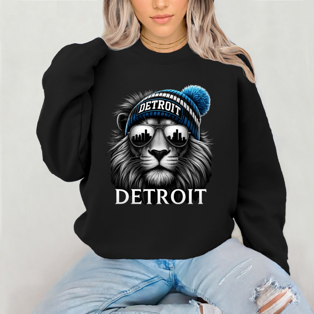 lion with beanie